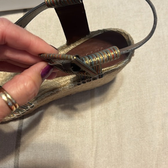 Vince Stefania’s multi metallic wedge, size 10 - Picture 12 of 12